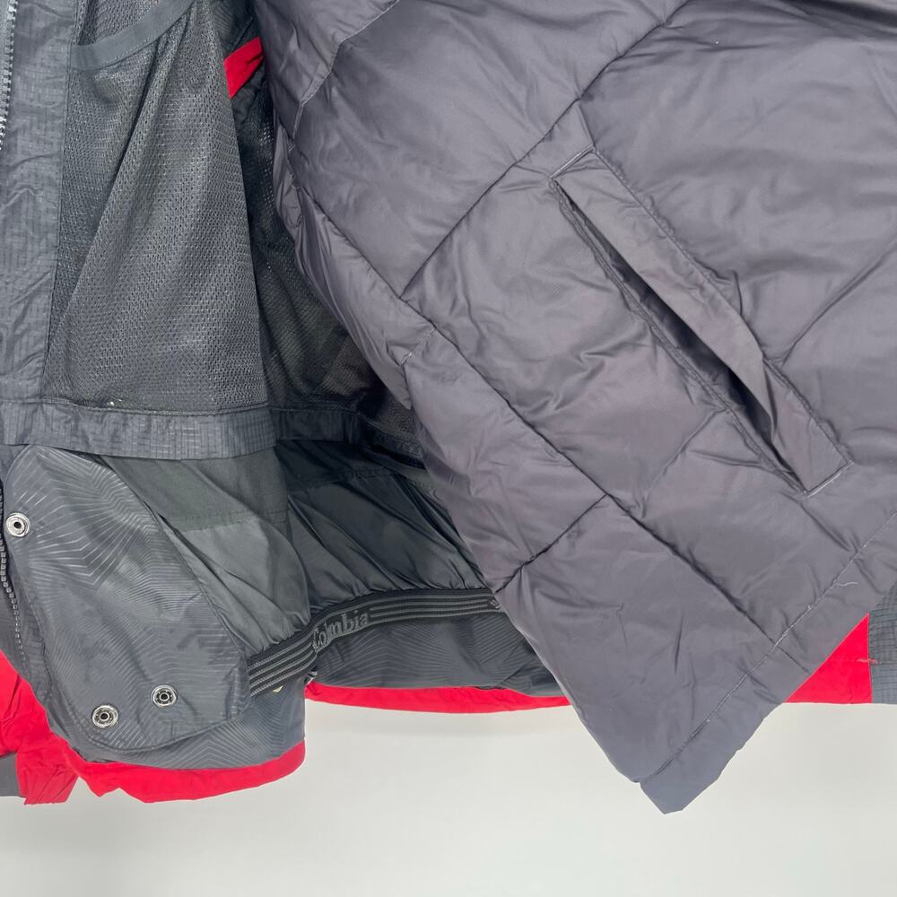 Columbia Titanium Omni-Heat 3-in-1 Ski Jacket Red Black Mens Medium M - Picture 9 of 15